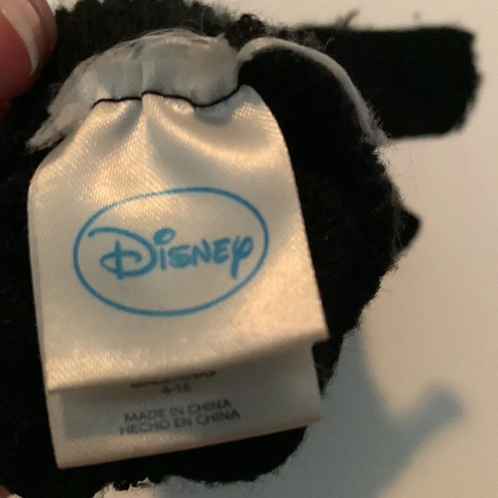 Minnie mouse mittens that button down and convert into Fingerless gloves